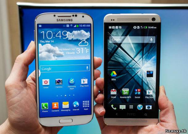 Samsung Galaxy S4 против iPhone 5, HTC One и BlackBerry Z10